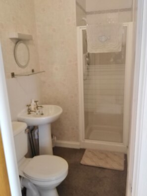 Comfort Triple Room (with Shower) | Bathroom | Shower, free toiletries, hair dryer, towels - Camillia Guest House (Aberdeen)