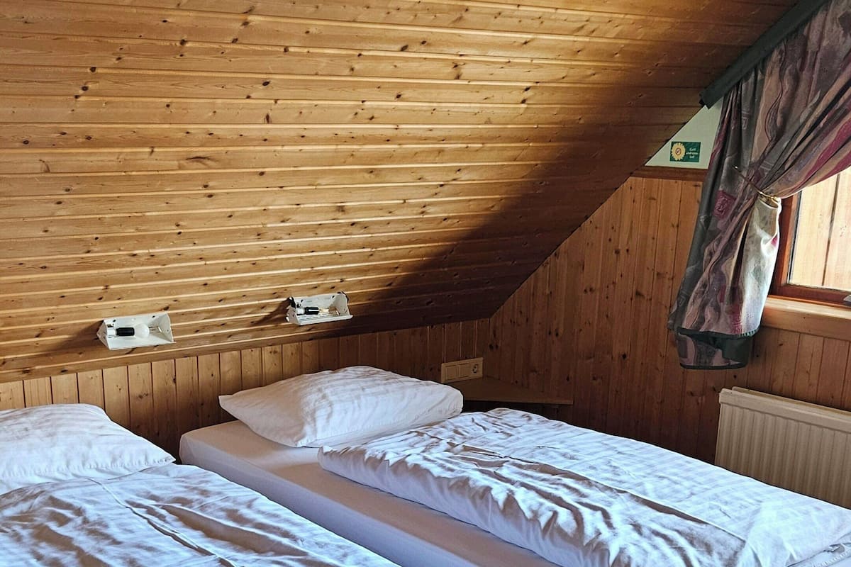 Basic Double Room, 2 Twin Beds, Shared Bathroom | View from room