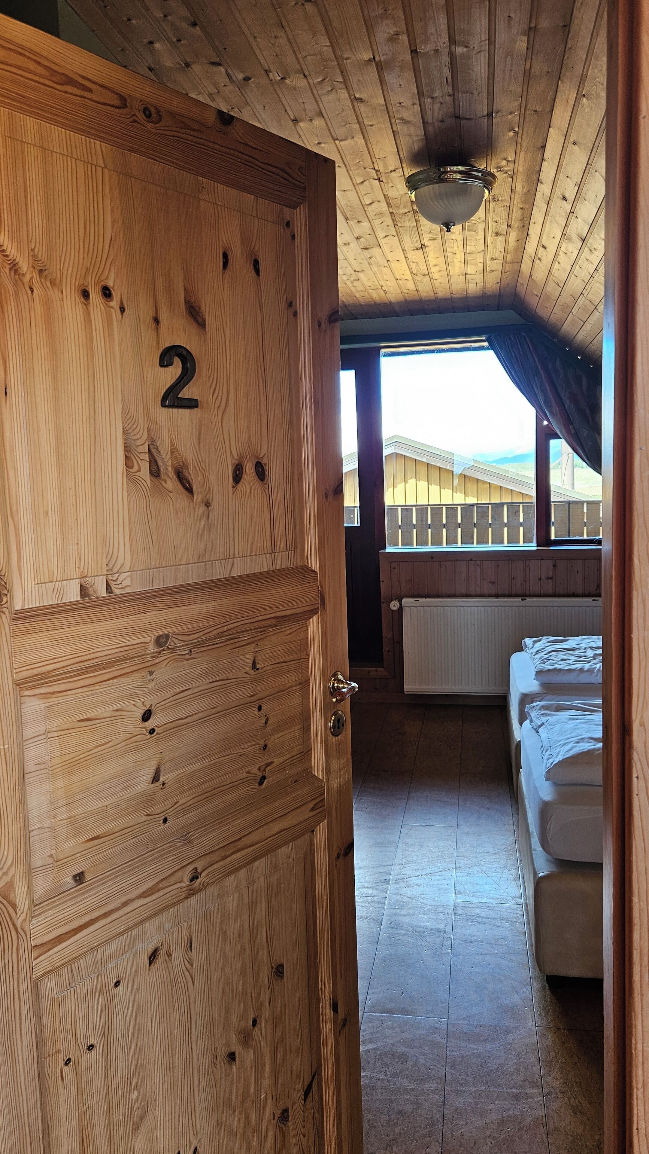 basic double room, 2 single beds, shared bathroom | soundproofing, free wifi, bed sheets, wheelchair access