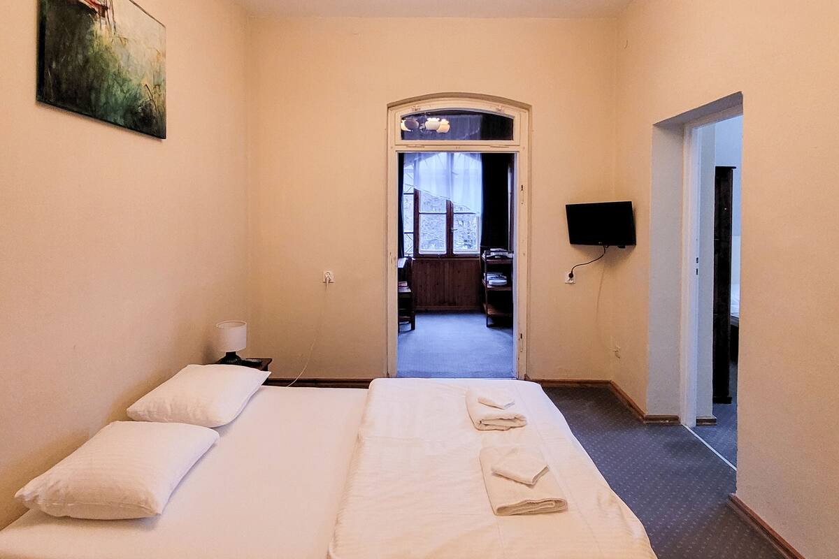 Studio dành cho gia đình, 2 phòng ngủ, không hút thuốc, lanai | Bộ đồ giường kháng dị ứng, truy cập Internet không dây miễn phí 