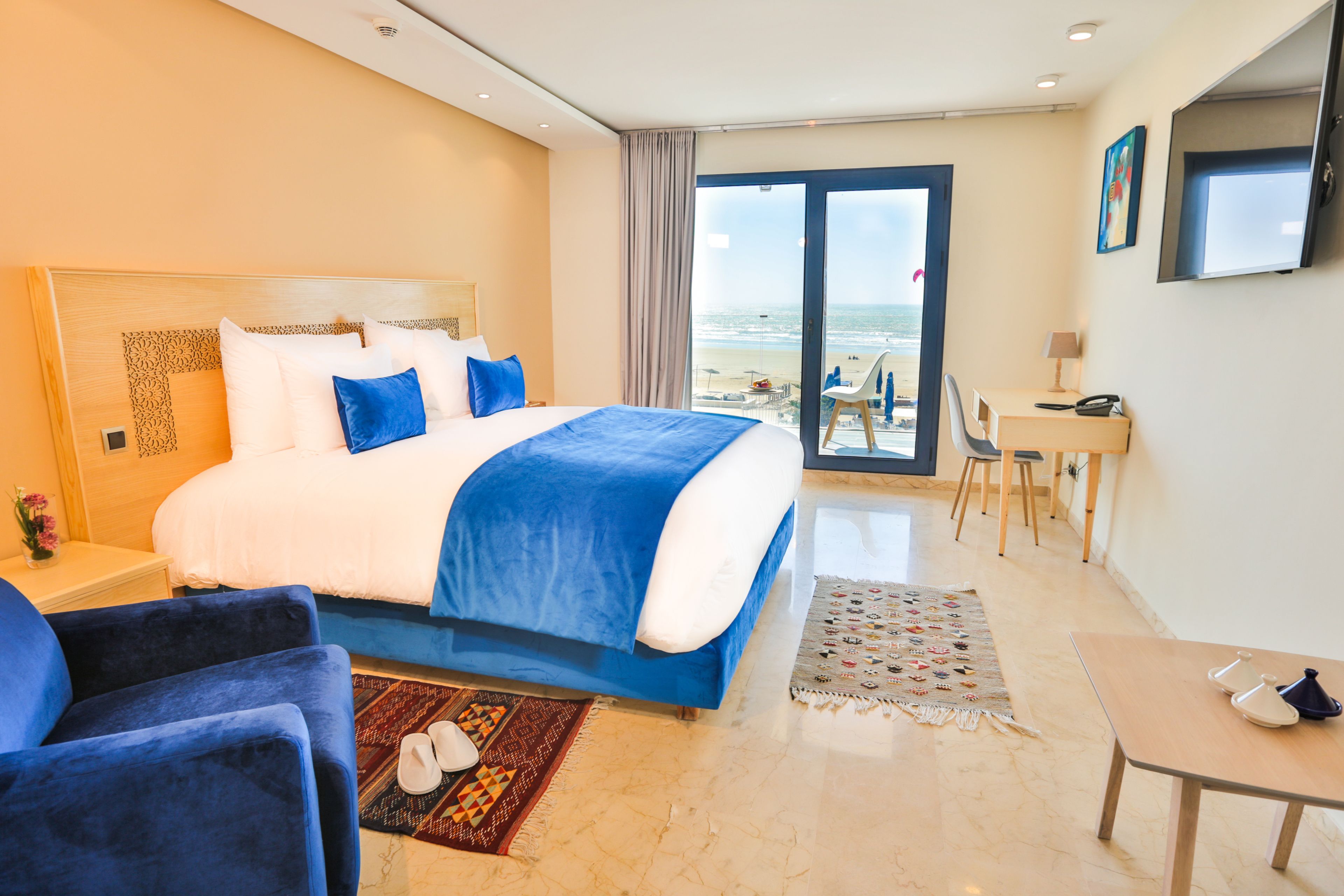 deluxe double room, sea view | balcony