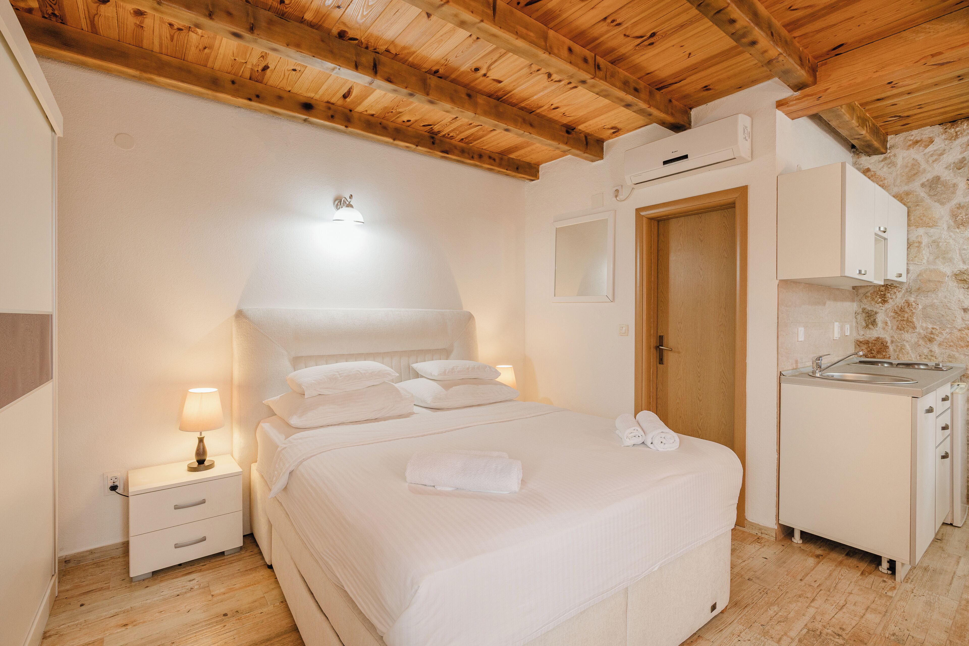 Deluxe Studio, Terrace, Pool View | Premium bedding, individually decorated, individually furnished, desk