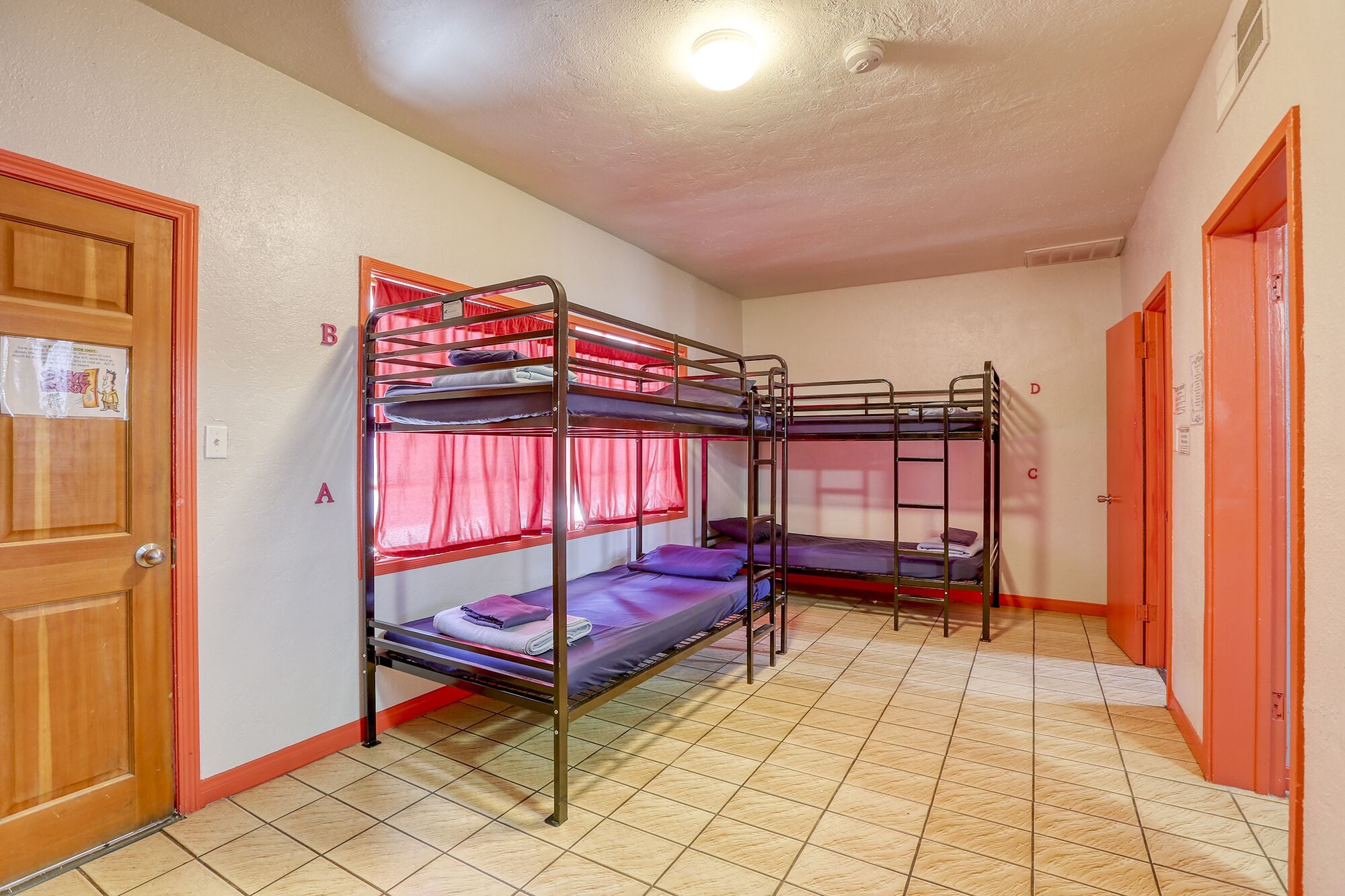 Bed in 6 Bed Female Dorm Ensuite | In-room safe, soundproofing, iron/ironing board, free WiFi