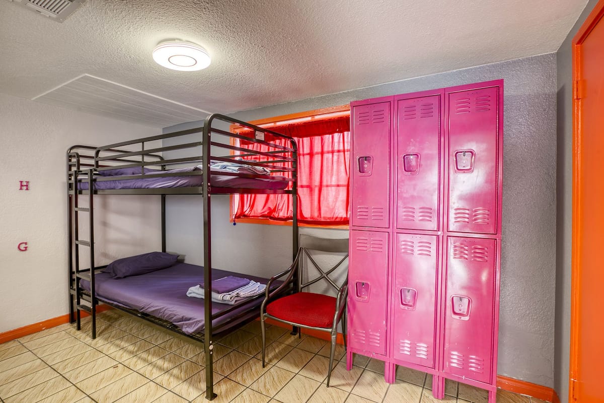Bed in 8 Bed Mixed Dorm Ensuite | In-room safe, soundproofing, iron/ironing board, free WiFi