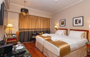 Family Quadruple Room | Free minibar, in-room safe, desk, blackout curtains - Ilisia Hotel Athens (Athens)
