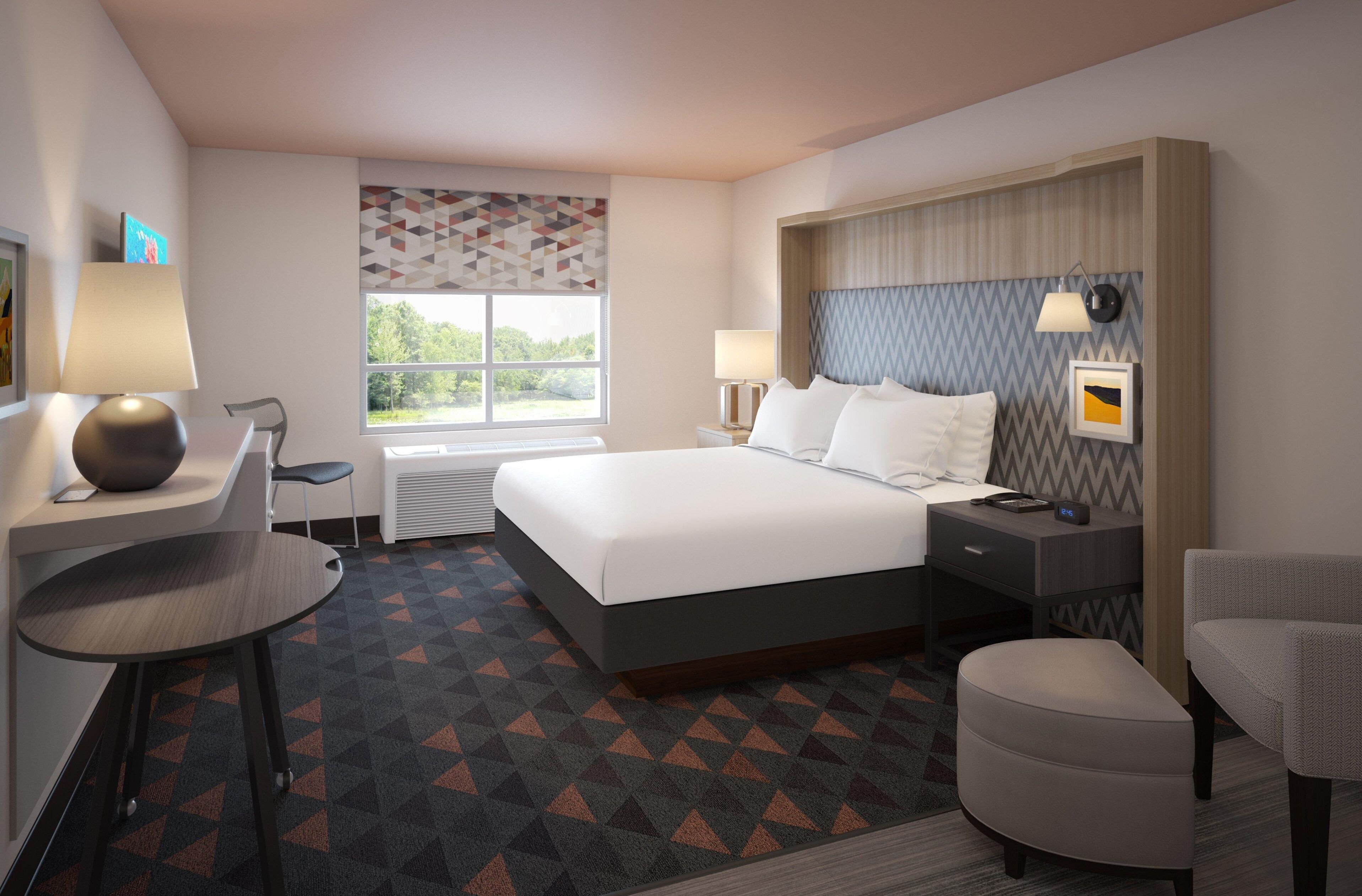 Premium bedding, down comforters, pillowtop beds, desk