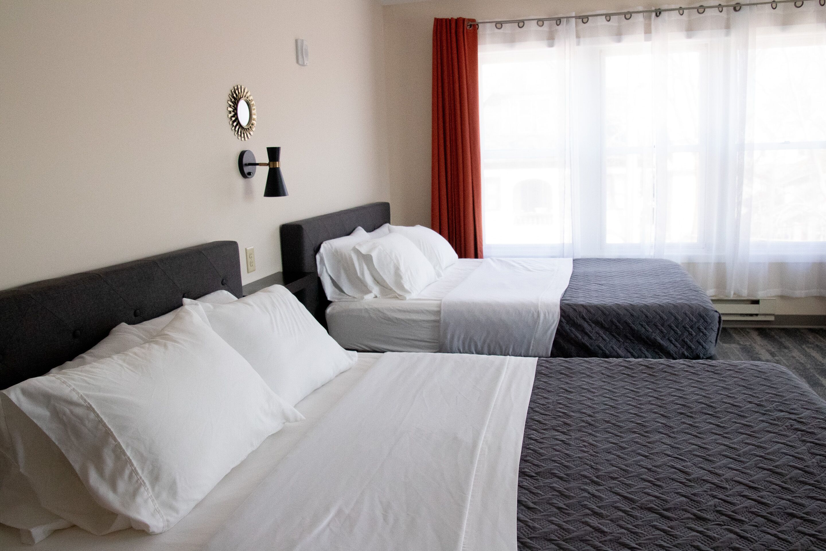 double room, 2 queen beds | 1 bedroom, iron/ironing board, free wifi, bed sheets