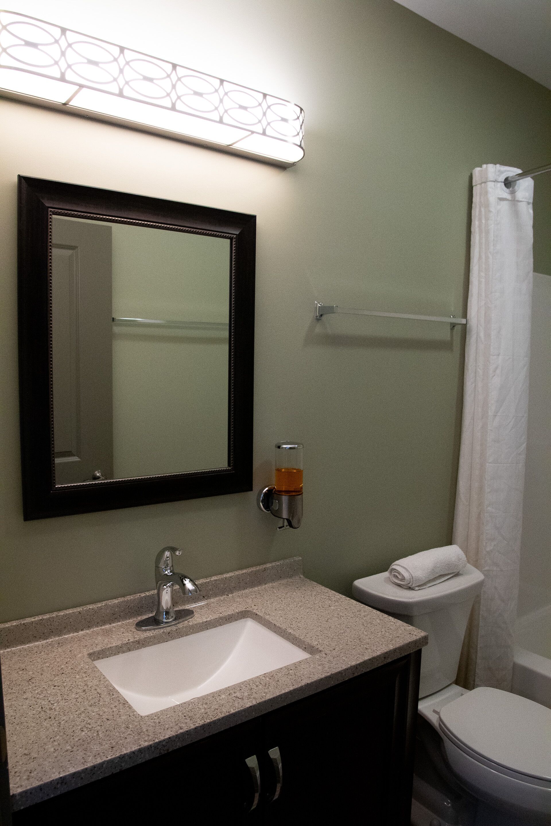 free toiletries, hair dryer, towels, soap