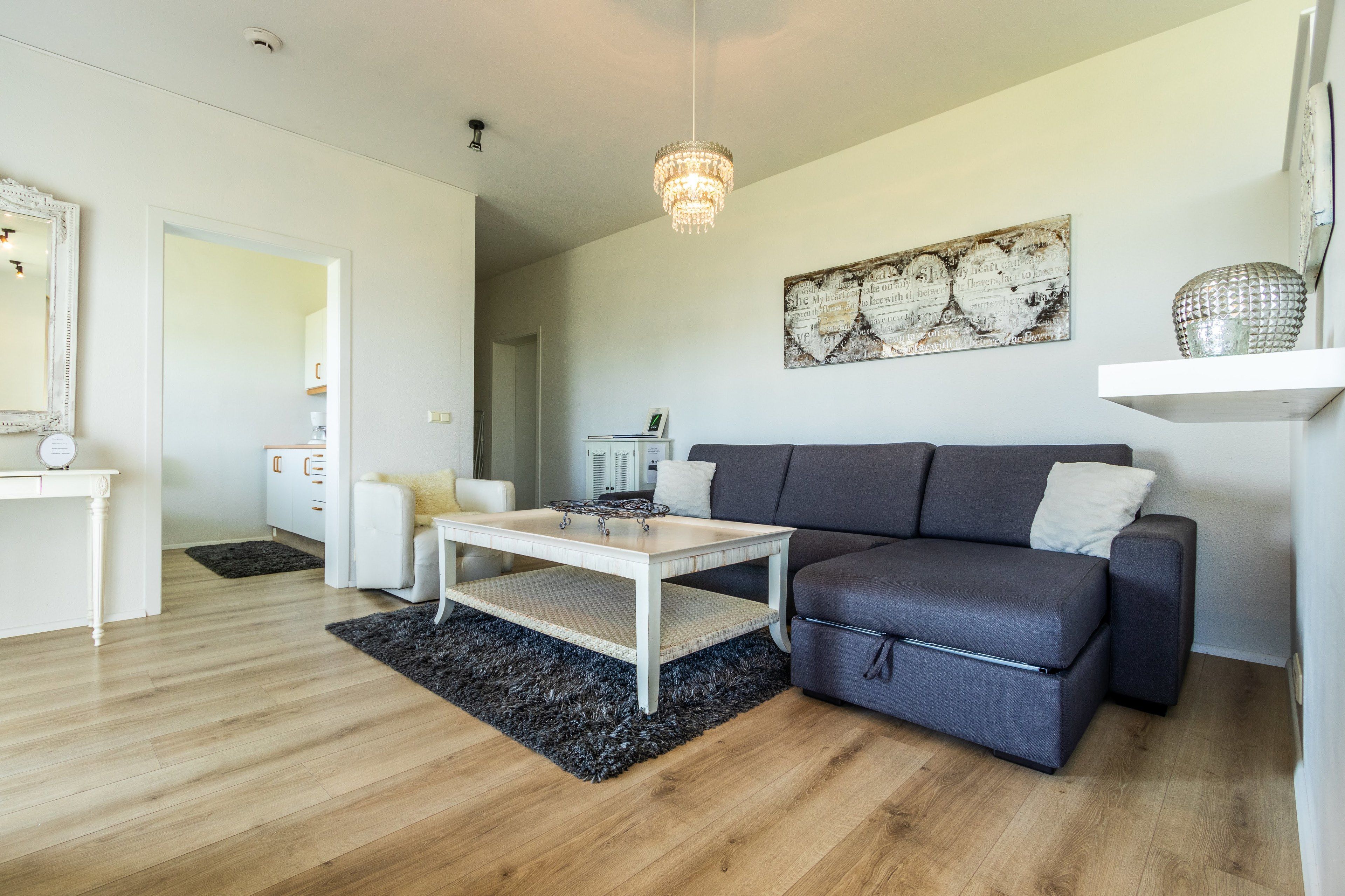 Luxury Studio, River View, Oceanfront | Living area | Flat-screen TV, pay movies