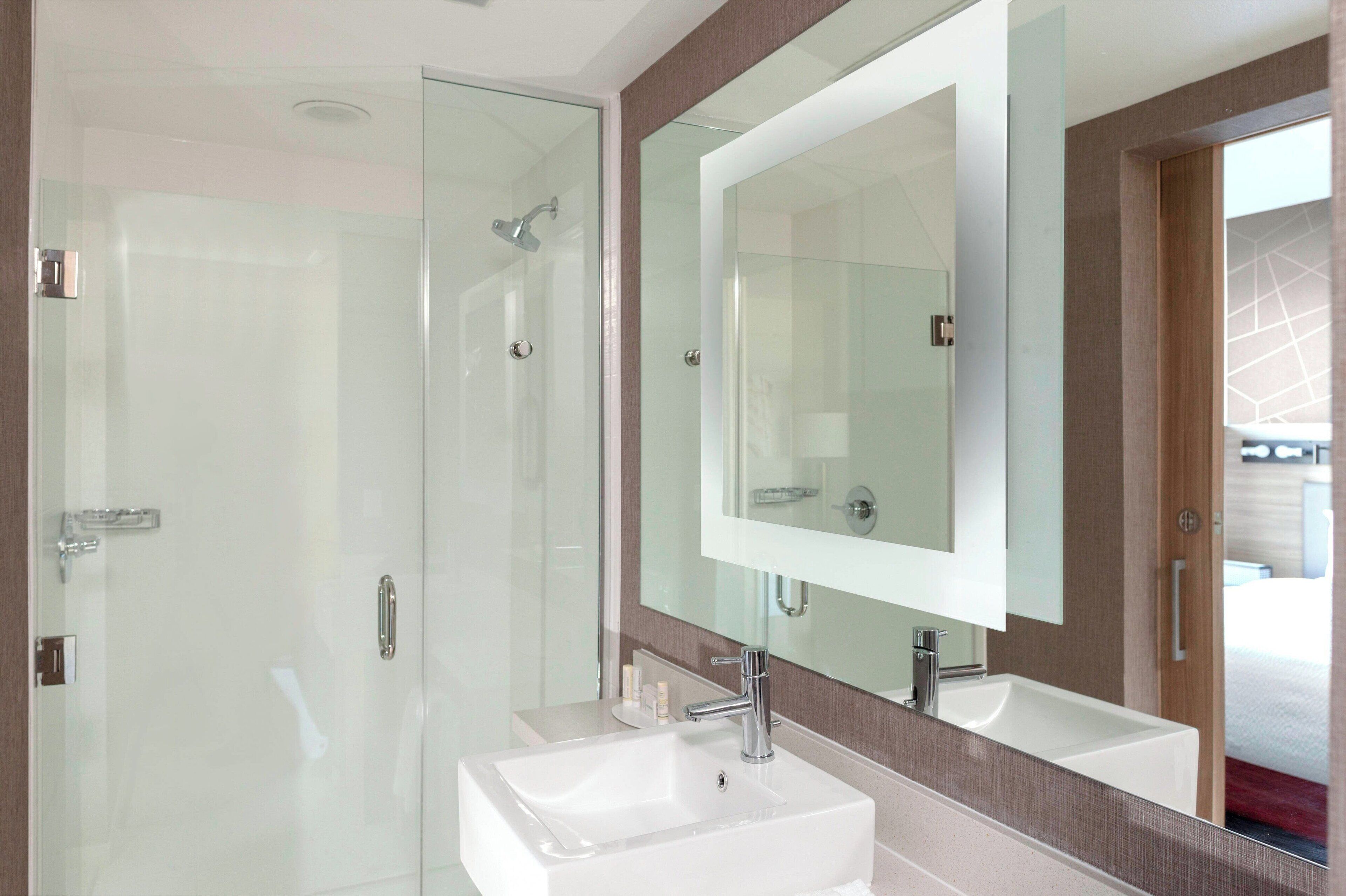 free toiletries, hair dryer, towels