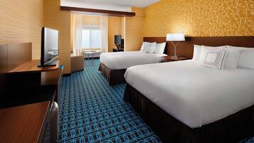 Suite, Multiple Beds, Hearing Accessible (Accessible Bathtub) | Desk, laptop workspace, blackout drapes, soundproofing