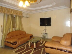 Apartment, 3 Bedrooms | Living area | TV - Residence Axa Hann Mariste (Dakar)