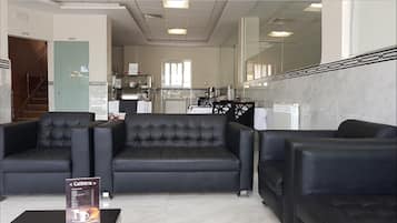 Siddeområde i lobbyen