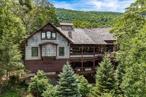 Exterior - 6,400SF Mtn Home, Views, Pool Table, Outdoor Fireplace, Near Downtown Boone, Pet Friendly (Boone)