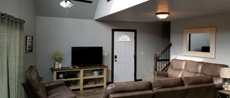 TV, video games, DVD player, books