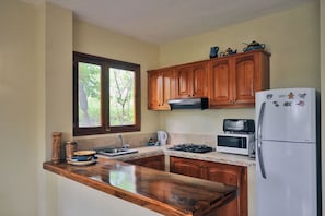 Amberjack | Private kitchen | Fridge, microwave, stovetop, coffee/tea maker - Galeodan Suites (Puerto Baquerizo Moreno)