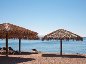 Vlak bij het strand, strandlakens