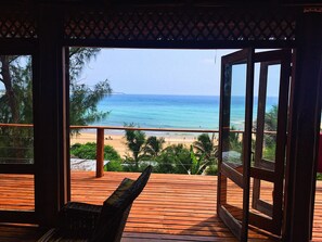 Uitzicht vanaf balkon