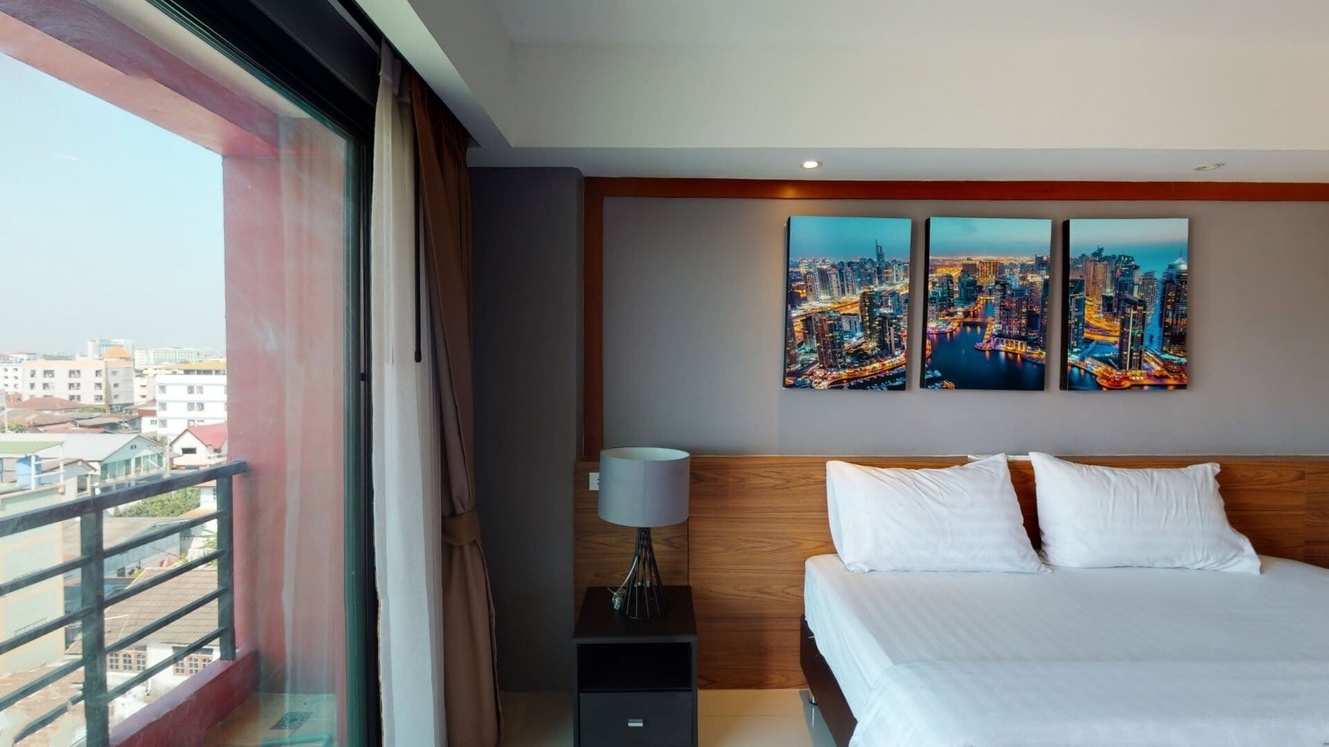 Deluxe Double Room | Premium bedding, blackout curtains, soundproofing, WiFi