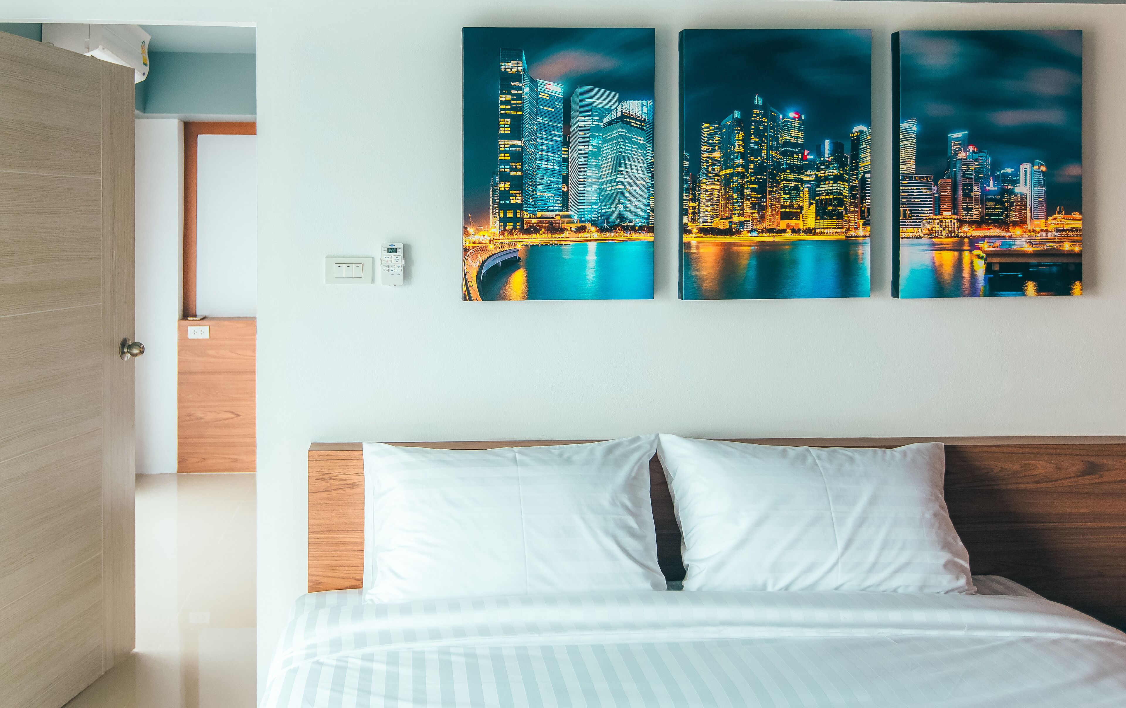 Ropa de cama de alta calidad y cortinas blackout 