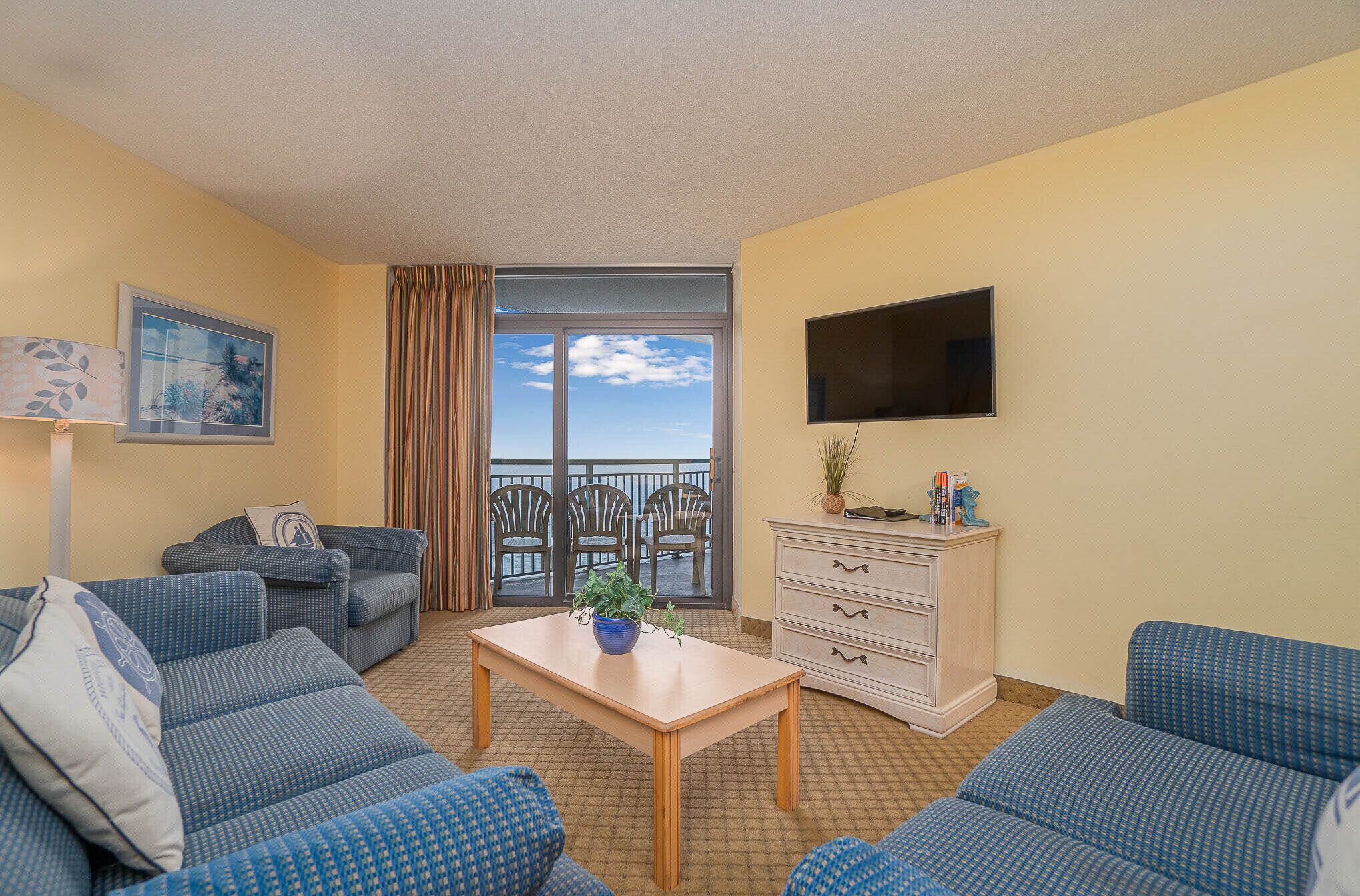 BEAUTIFUL COASTAL VIEWS FROM THE LARGE BALCONY IN THIS 3BD CONDO