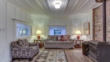 TV, DVD player, books