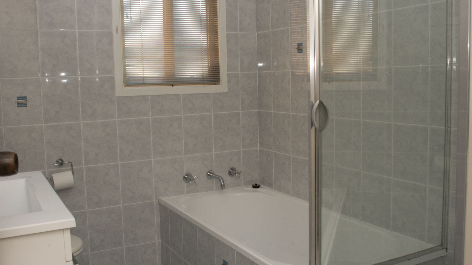 Bathtub, soap, toilet paper