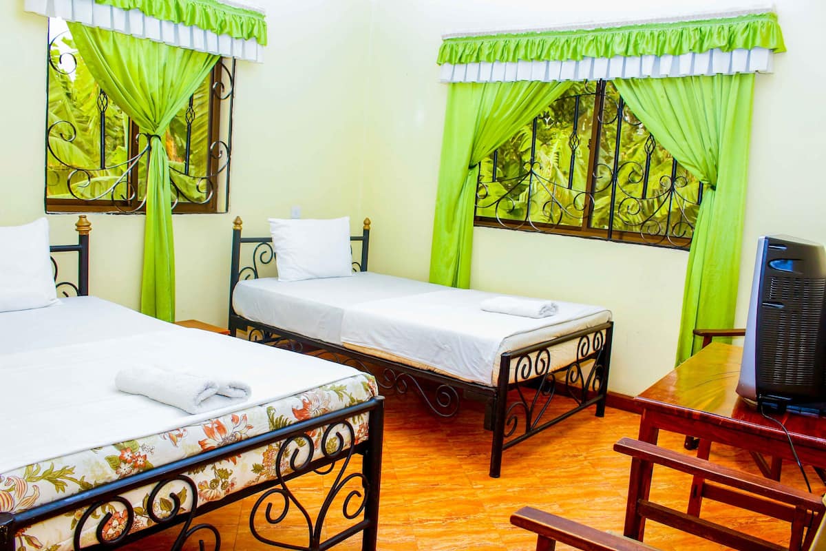Standard Twin Room, 2 Double Beds, Non Smoking | Desk, free WiFi, bed sheets