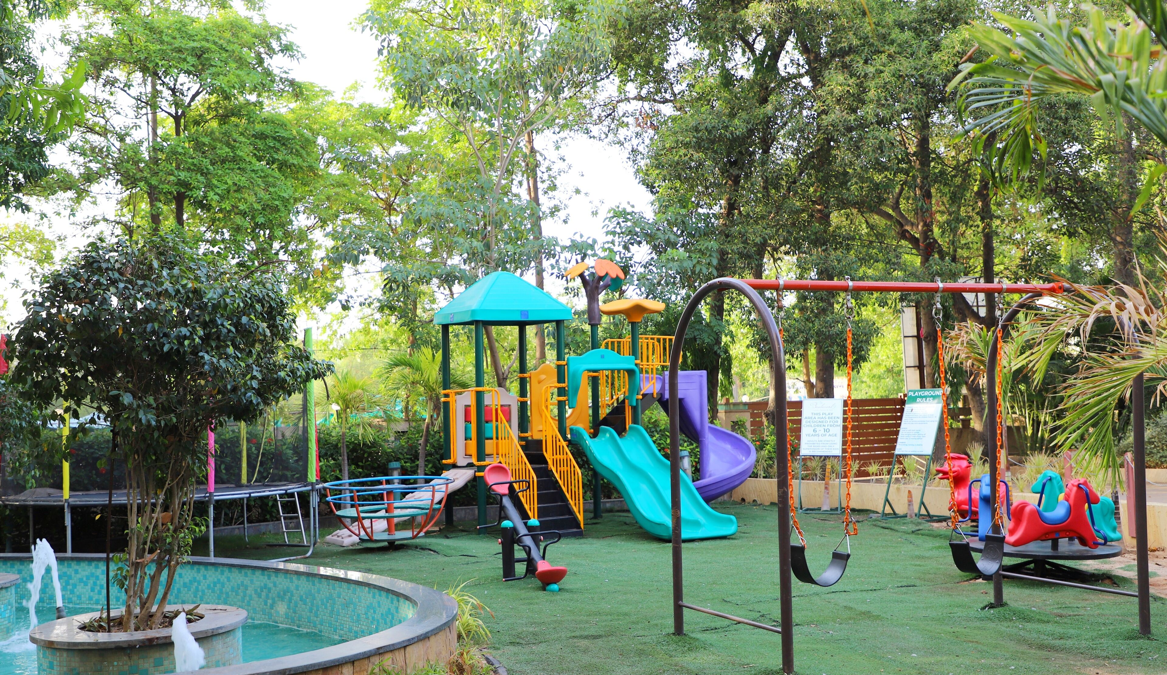 Área de juegos infantiles al aire libre