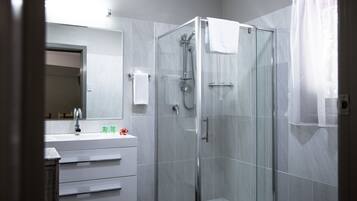 Free toiletries, hair dryer, towels