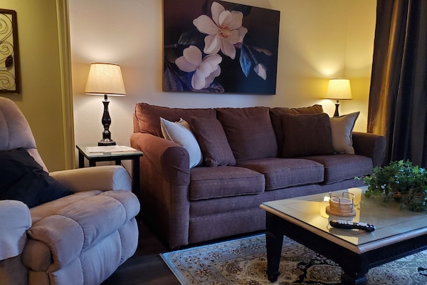 Newer sleeper sofa and 2 recliners