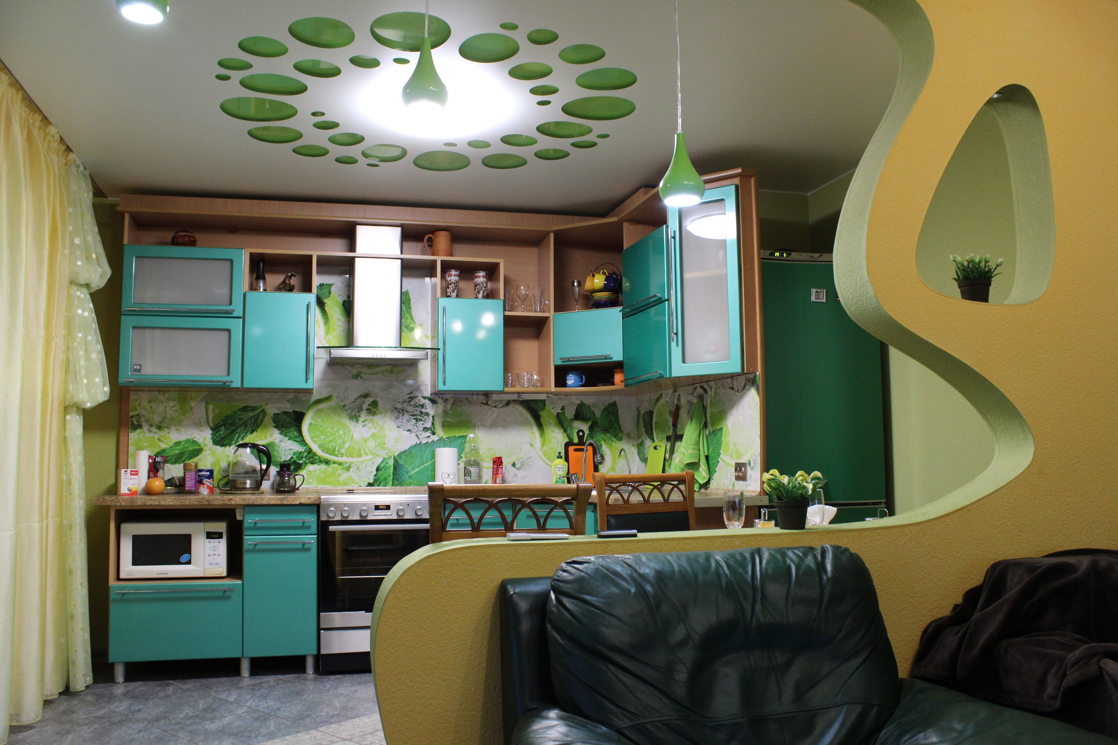 家庭公寓, 1 间卧室, 阳台, 城市景观 | 私人厨房 | 冰箱、微波炉、烤箱、炉灶