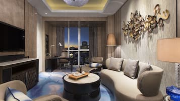 Premium Suite, 1 King Bed, Sea View | Minibar, in-room safe, laptop workspace, blackout curtains