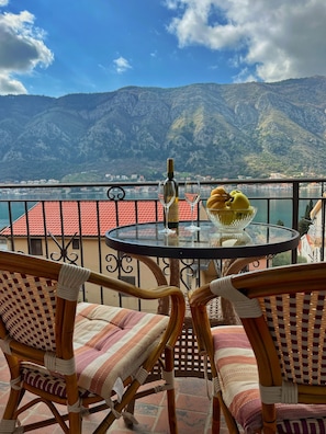 Comfort Apartment, 1 Bedroom, Terrace, Sea View | Terrace/patio - Apartments Lazarevic (Kotor)