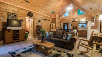 Smart TV, caminetto, lettore DVD