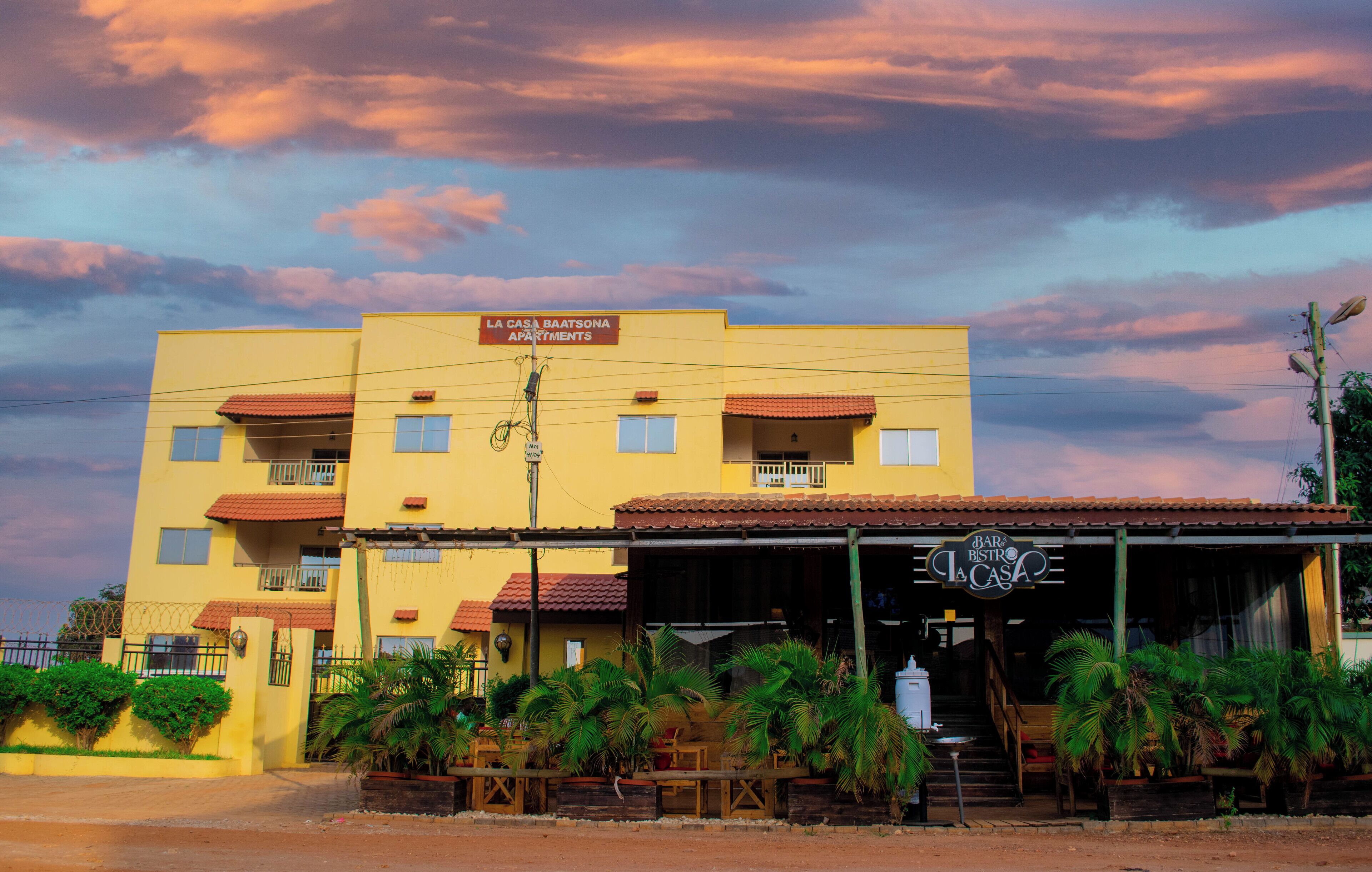 Majoituspaikan julkisivu