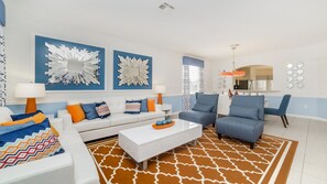 Smart TV, video games, DVD player, table football