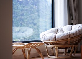 Habitación Elite, 1 cama de matrimonio | Cortinas opacas, tabla de planchar con plancha, wifi gratis