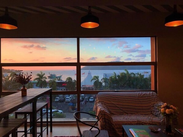 Sittområde i lobbyn