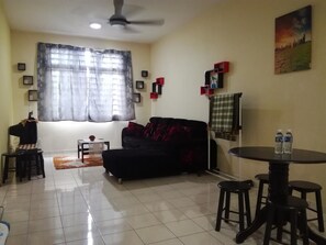 3 Bedroom Apartment  | Living room | TV - Sweet Angkasa Homestay (Kota Kinabalu)