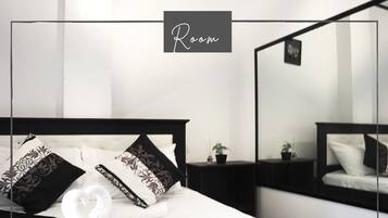 1 habitación y ropa de cama