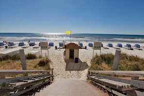 On the beach, sun loungers - TIDEWATER 4th FLOOR - SKIP ELEVATORS! No Windows on Hallway, walk to Pier Park! (Panama City Beach)