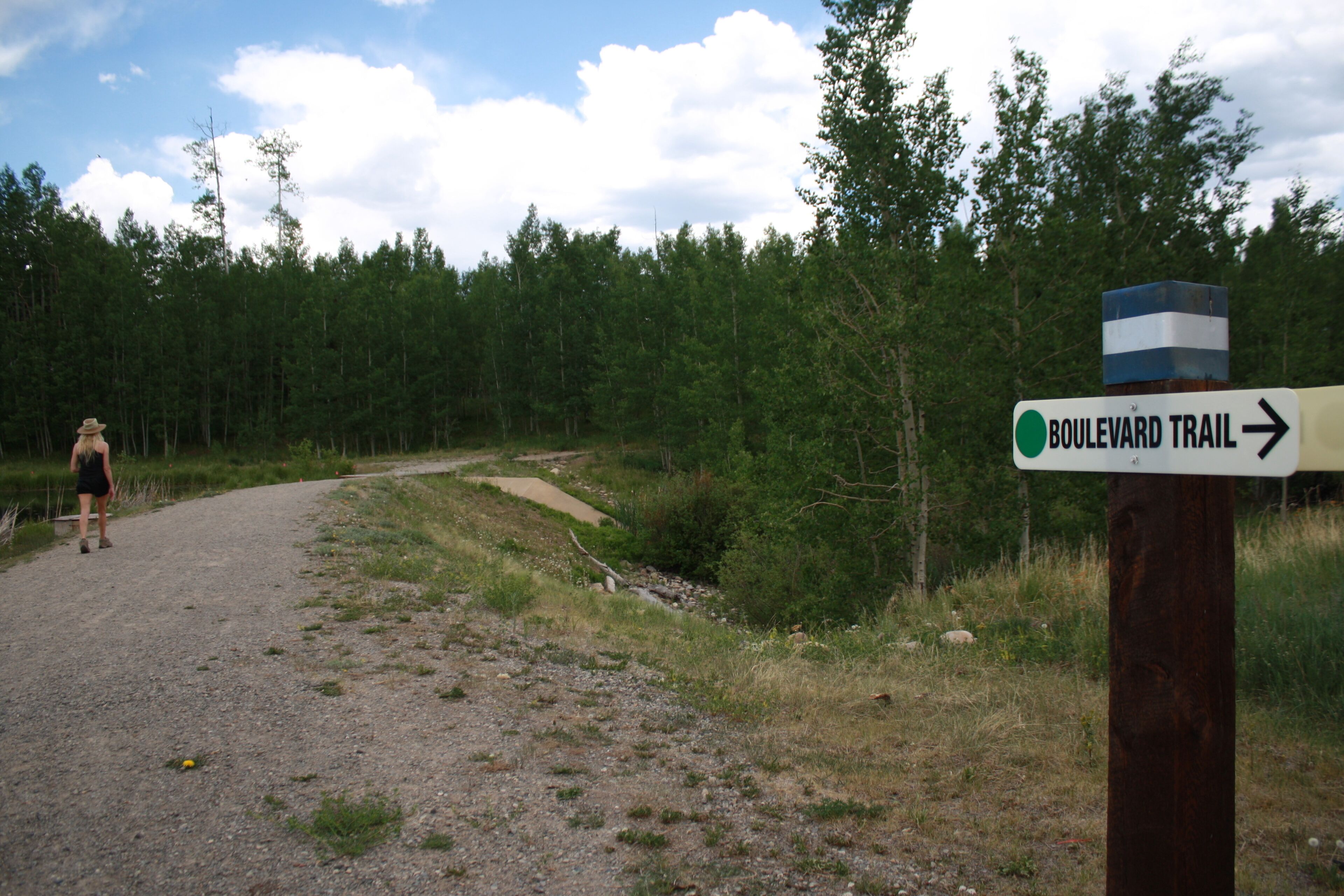 The Boulevard Trail is in-front of the house  