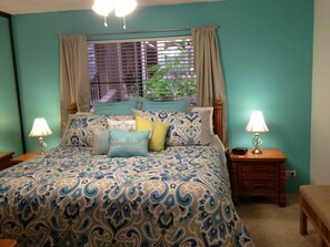 1 bedroom, in-room safe, iron/ironing board, travel cot