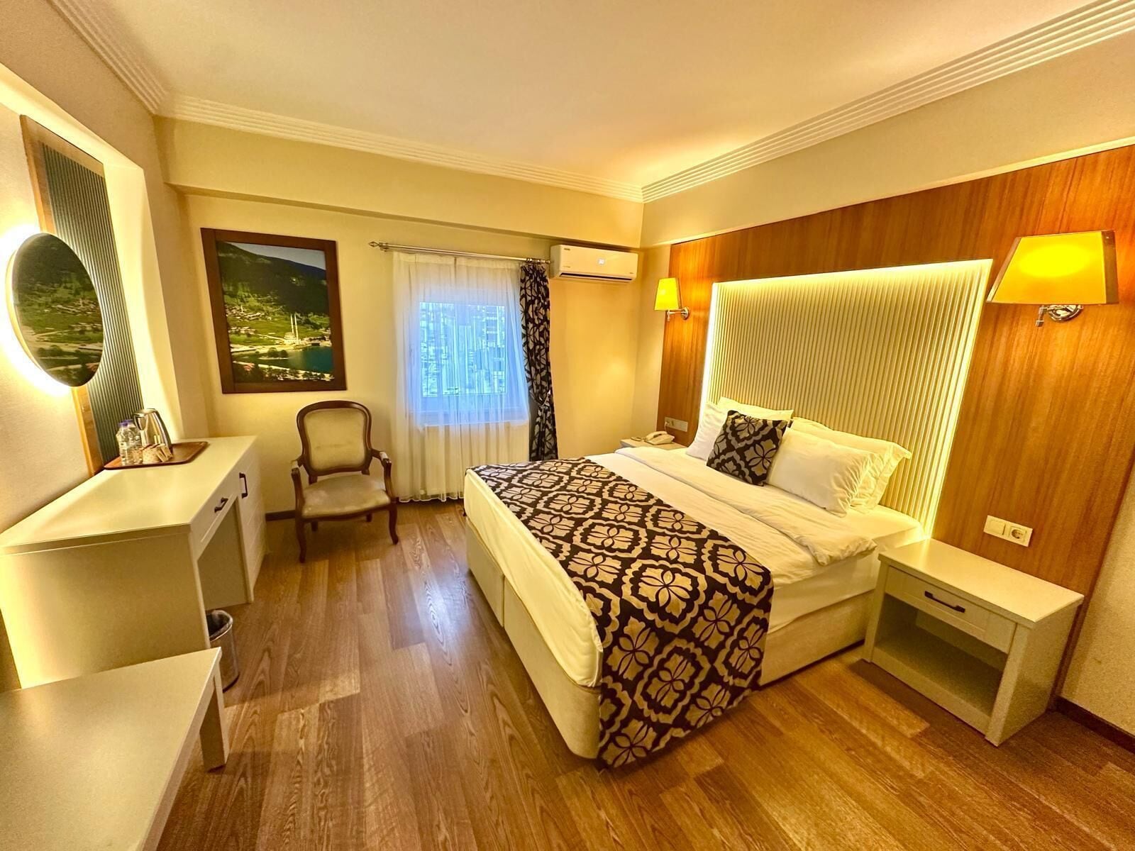 Standard Double Room, City View | Minibar, in-room safe, desk, soundproofing