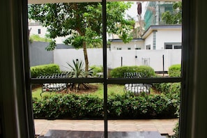 Vista para o jardim