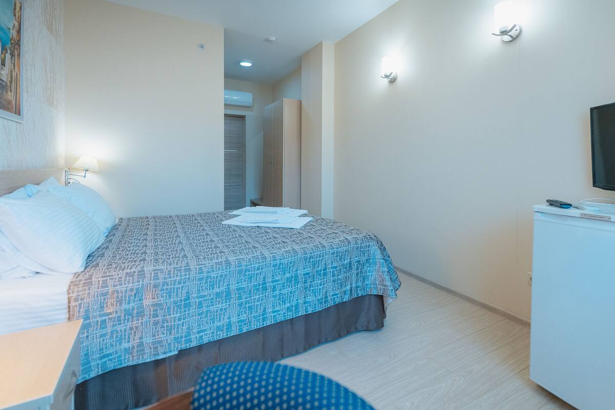 Standard Double or Twin Room | Peti besi dalam bilik, meja, langsir/tirai gelap terus, kalis bunyi