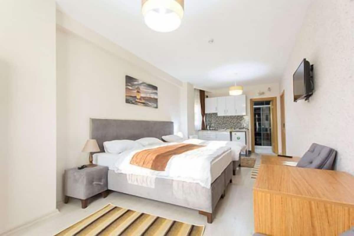 Studio (3 People ) | In-room safe, desk, WiFi (free)