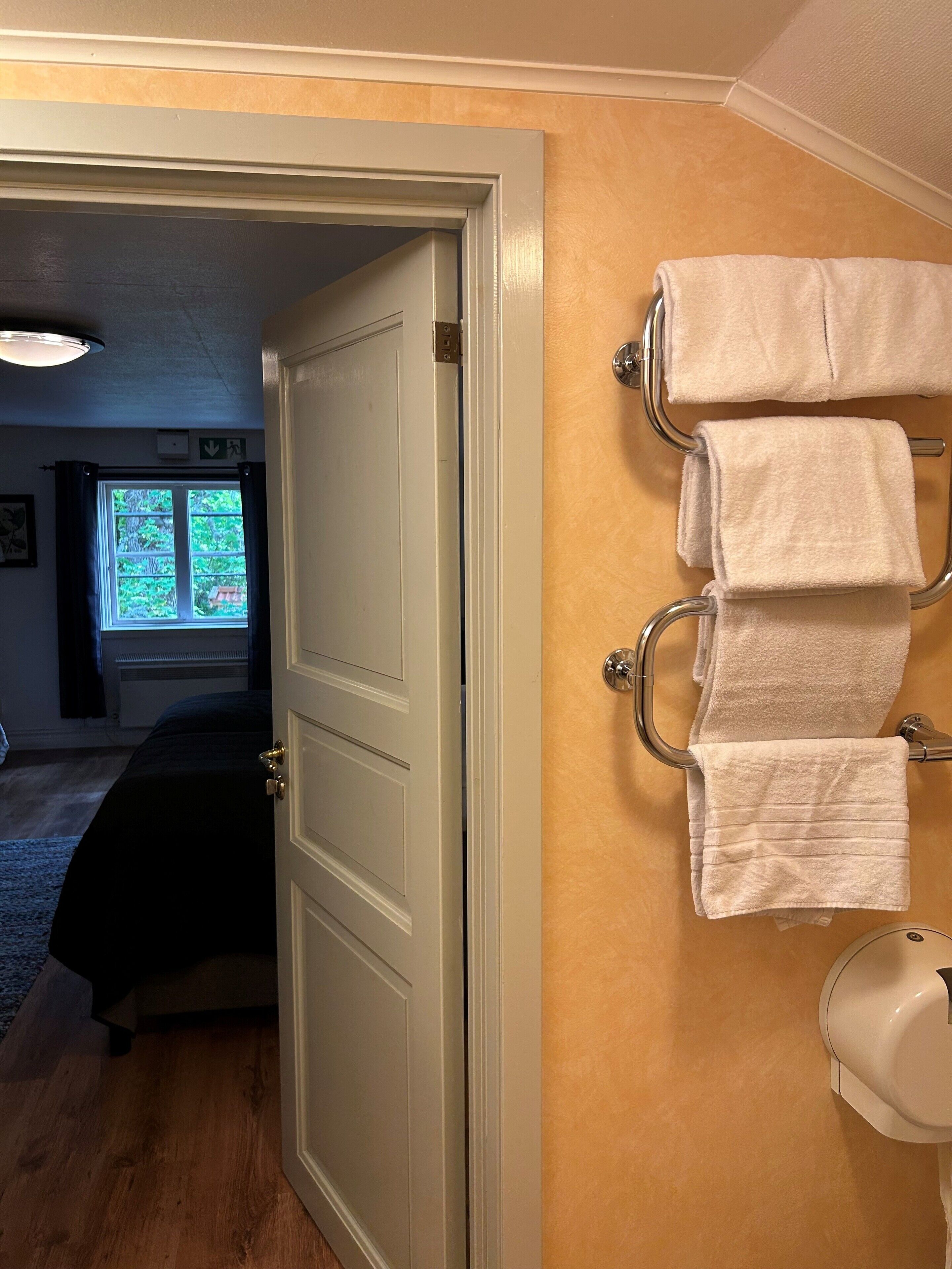 quadruple room, private bathroom (sofa beds, hotel) | bathroom | shower, free toiletries, hair dryer, slippers