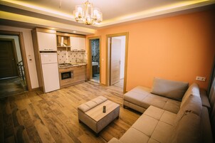 Superior Apart Daire, 1 Yatak Odası | Oturma alanı | LCD televizyon 